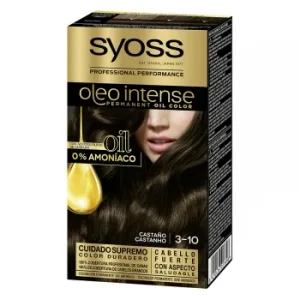 Tinte Permanente sin Amoniaco 3-10 Castaño Oscuro Oleo Intense Syoss 1 Ud.