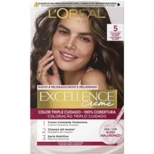 Tinte Permanente Tono 5 Castaño Claro Excellence Creme L'oréal Paris 1 Ud.