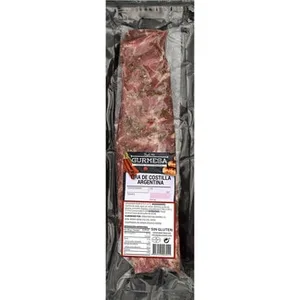 Tira de Costilla de Cerdo en Adobo Argentino Envasada al Vacío sin Gluten Peso Aproximado  Gurmesa 0.64 KG