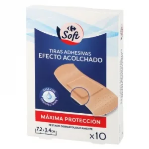 Tiras Adhesivas Efecto Acolchado Máxima Protección Carrefour Soft 10 Ud.