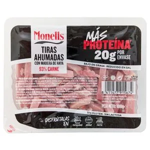 Tiras Ahumadas 93% Carne 100 Gr
