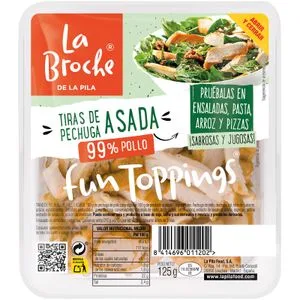Tiras de Pollo Asado 125 Gr