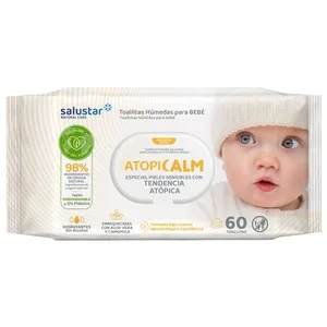 Salustar Toallitas Húmedas para Bebé con Pieles Sensibles con Tendencia Atópica Salustar Atopicalm 60 Uds.