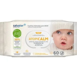 Toallitas Húmedas para Bebé para Pieles Atópicas Salustar 60 Unidades