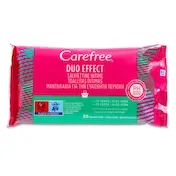 Toallitas Íntimas con Aloe Vera Carefree Bolsa 20 Unidades