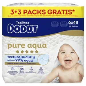 Toallitas para Bebé Pure Aqua Dodot Pack 3 Paquetes 48 Ud.