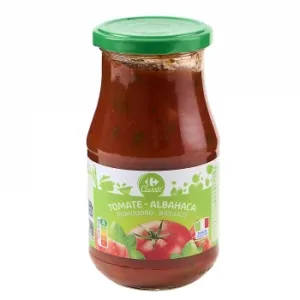 Tomate con Albahaca Carrefour Classic Frasco 420 G.