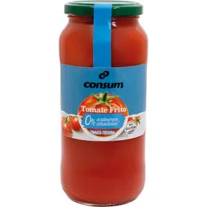 Tomate Frito 0 % Azúcar Añadido Frasco 560 Gr