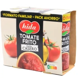 Tomate Frito Casero Hida sin Gluten Pack 2 Unidades de 460 G.