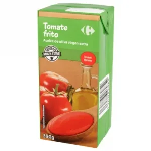 Tomate Frito con Aceite de Oliva Virgen Carrefour 390 G.