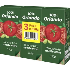 Tomate Frito en Aceite de Oliva Virgen Extra sin Gluten  Orlando 340 G
