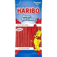 Torcidas de Fresa Haribo, Bolsa 75 G