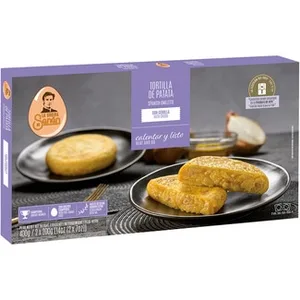 Tortilla de Patata con Cebolla, para Freidora de Aire 2 Unidades la Cocina de Senen