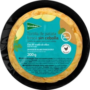 Tortilla de Patata Mini sin Cebolla sin Gluten  el Corte Ingles 200 G