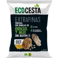 Tortita de Arroz Integral, Girasol y Mijo Ecocesta, Bolsa 60 G