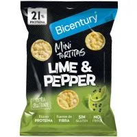 Tortita Mini Proteína Lima y Pimienta Bicentury, Bolsa 60 G