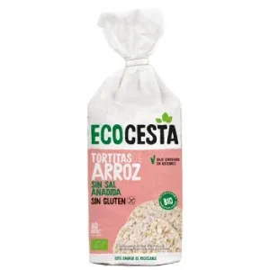 Tortitas de Arroz sin Sal Añadida Ecológicas Ecocesta sin Gluten 115 G.