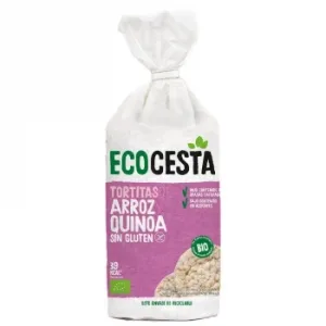Tortitas de Arroz y Quinoa Ecológicas Ecocesta sin Gluten 120 G.