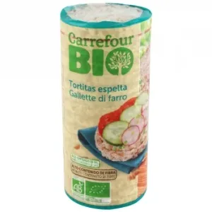 Tortitas de Espelta Carrefour Bio 130 G.