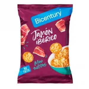 Tortitas de Maíz Sabor Jamón Ibérico Bicentury 70 G.