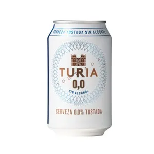 Turia Cerveza Tostada 0,0% Lata 330 Ml