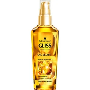 Ultimate Repair Oil Elixir Argán Oil + Vitamina e Suavidad y Brillo para Todo Tipo de Cabello Gliss