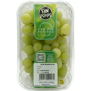 Uva Blanca sin Semilla  sin Pep@s 500 G