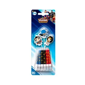 Vahiné Velas Dc Comics Superhéroes 15 Uds