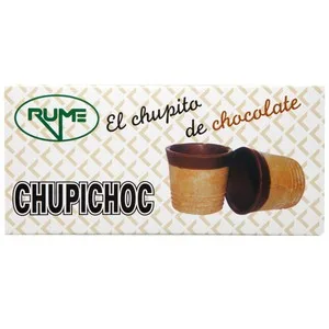 Rume Vasitos de Barquillo de Chocolate para Helados 55 G Pack de 10 Uds 550 G