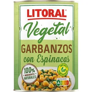 Vegetal Garbanzos con Espinacas sin Gluten Litoral