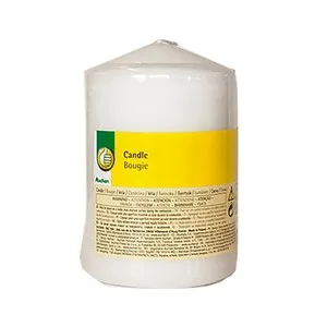 Vela Cilíndrica 10 Cm en Color Blanco, Producto Economico Alcampo.