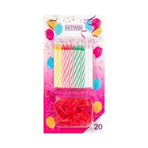 Velas de Cumpleaños Hacendado 1 UD