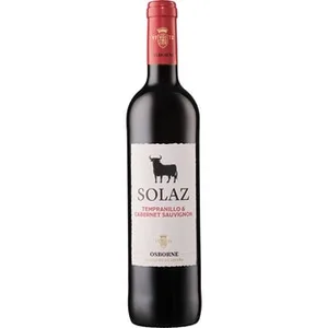 Vino Tinto Tempranillo y Cabernet Sauvignon Vino de la Tierra de Castilla Solaz
