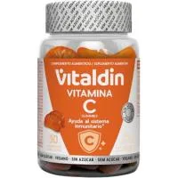 Vitamina C sin Azúcar ni Gelatina Vitaldin, 30 Uds, Bote 75 G