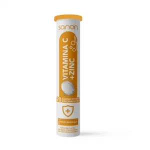 Vitamina C + Zinc Sabor Naranja Sanon 20 Ud.
