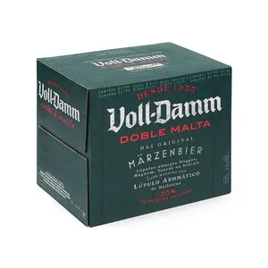 Voll-damm Cerveza Doble Malta Pack de 12 Botellines de 25 Cl. 3000 ML