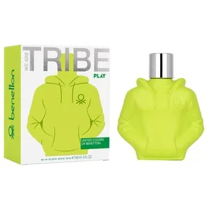 United Colors OF Benetton We Are Tribe Play Eau de Toilette (agua de Colonia) para Hombre con Vaporizador en Spray 90 Ml.