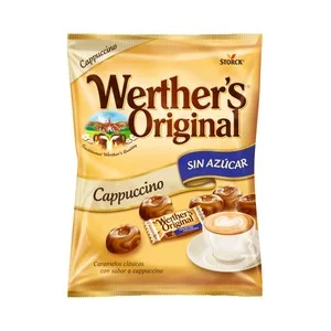 Werther"s Original Caramelos de Mantequilla y Nata con Sabor a Café sin Azúcares Añadidos 90 Gr.