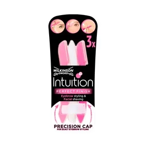 Wilkinson Maquinilla para la Eliminación del Vello Facial y para Perfilar Cejas Wilkinson Intuition Perfect Finish 3 Uds.