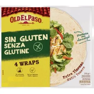 Wraps sin Gluten 4 Unidades 220 Gr