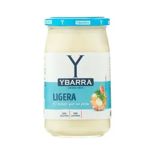 Ybarra Salsa Mayonesa Ligera, sin Conservantes ni Colorantes Frasco 450 Ml.