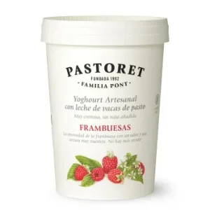 Yogur de Frambuesa Pastoret sin Gluten 500 G.