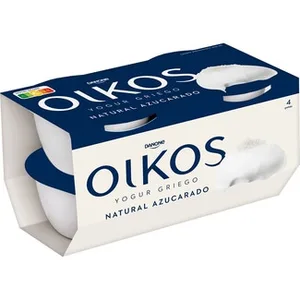 Yogur Griego Natural Azucarado Pack 4 Danone Oikos