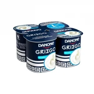 Yogur Griego Natural Danone Pack de 4 Unidades de 110 G.