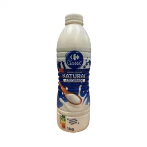 Yogur Liquido Natural Azucarado Carrefour Classic 1 Kg.