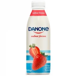 Yogur Líquido Sabor Fresa Danone 550 G.