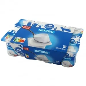 Yogur Natural Carrefour Classic' Pack de 4 Unidades de 125 G.