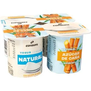 Yogur Natural con Azúcar de Caña 4 X 125 Gr
