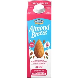 Zero Azúcar Bebida de Almendras 100% Vegetal con Calcio y Vitaminas B12 y e  Almond Breeze 1 L