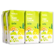 Zumo con Leche Caribe Paq. 6 U. de 200 Ml